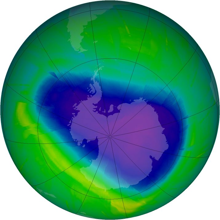 Ozone Map 2010-10-05